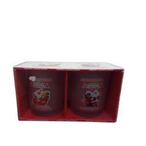 Glass Whisky Christmas 2Pc