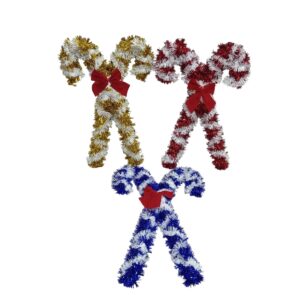 Christmas Deco Ast Colors 38X28cm (Each)