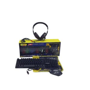 Gaming Set Keyboard/Mouse/Headphone/Mousepad 4 In 1)