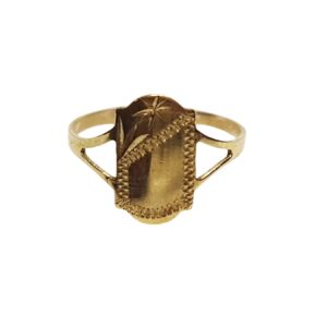 9Ct.Light Baby Shield Ring