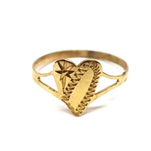 9Ct.Light Baby Heart Ring