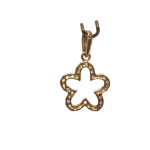 9Ct.Cz Pendant Flower