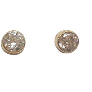 9Ct.Cz Stud Earring 5Mmczt