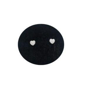 Sterling Silver Heart Stud Earrings