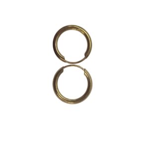 9Ct 12Mm Sleeper Tube Earring