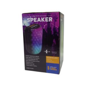 Harwa Fm/Bt Speaker With 5 Light Modes