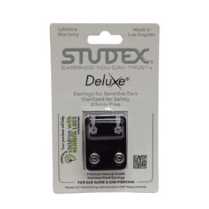 Studex Earring Deluxe Large 7 Stone Crystal Rose Daisy S.S