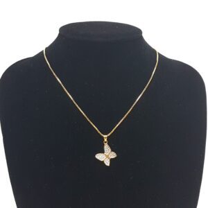 Butterfly Pendant + Chain Tg1459