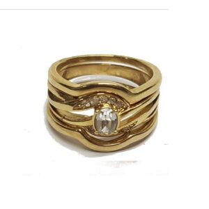 Ladies Gold Ring 480W-21Mm (Touch Of Gold)