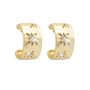 Hoop Stone Earring