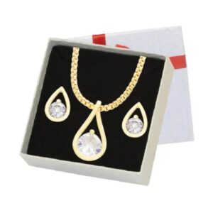 Teardrop Pendant + Chain