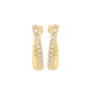 Stone Hoop Earrings