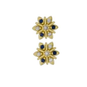 Stud Earrings Blue