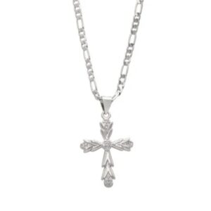 Silver Cross Pendant + Chain