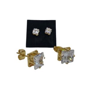 Square Studs Earring 8Mm