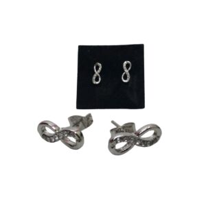 Silver Infinity Earrings