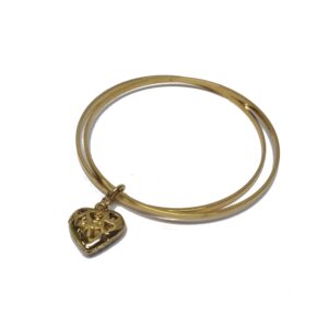 Bangle With Heart Charm Tg1360/65