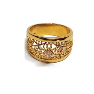Ladies Gold Ring Fancy Design Tr13-21Mm (Touch Of Gold)