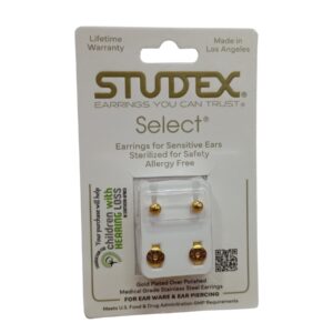 Studex Regular Gold Plated Ball Earring