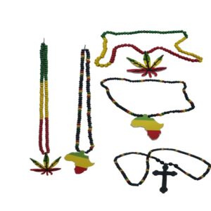 Rasta Beads Necklace (Assorted Designs)