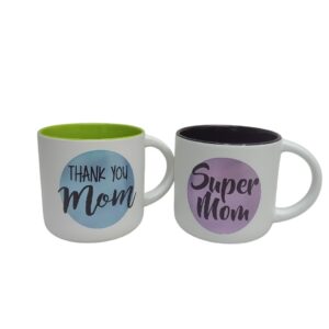 Two Tone Mug 300Ml Assorted Message For Mom