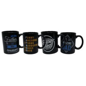 Mug Occasions Dad Black (Assorted Messages)