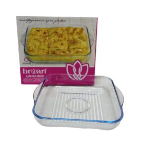 Brwart 32Cm Square Glass Oven Tray
