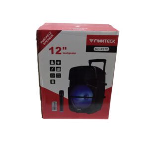 Finnteck 12 Inch Trolley Usb Speaker With Mic And Remote