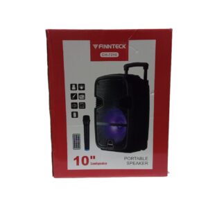 Finnteck 10 Inch Trolley Speaker With Mic And Remote