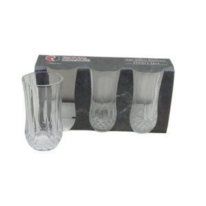 Royal Homeware Drinking Glass 3Pc Rock 312Ml Rhw8711