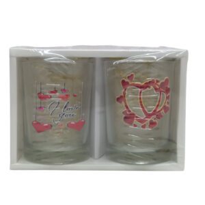 Glasses 4Oz Love 2Pcs In Box