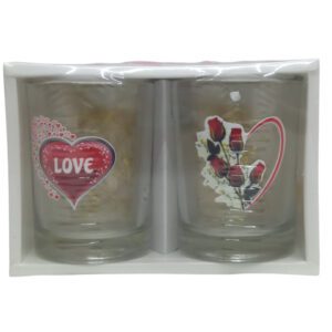 Glasses 4Oz Love 2Pcs In Box