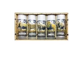 Big Five Tall Glasses 5In Box Bk/Wt