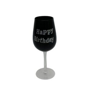 Wine Glass Happy Birthday