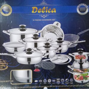 Delica Cookware Set 21Pcs
