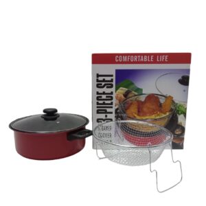Comfortable Life 24Cm Steam Cooker Fryer