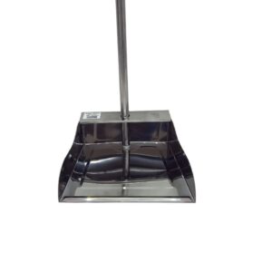 S/Steel Dustpan With Long Handle 66X25cm