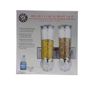 Double Clear Cereal Dispenser Clear