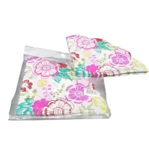 Multi Colour Fan Serviettes 20Pc