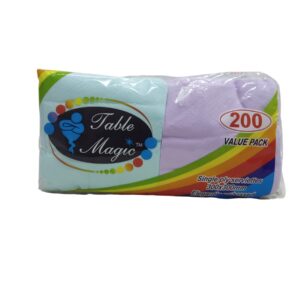 Table Magic Single Ply Serviettes 200Pk