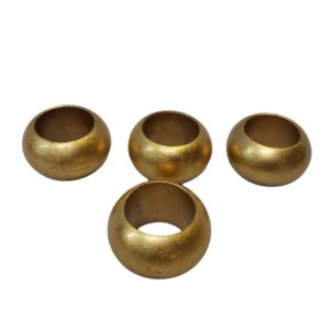 Napkin Ring 4Pc Gold
