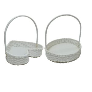 Cbs3 White Basket Plastic 27X7