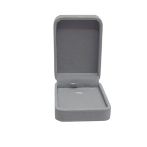 Grey Velvet Pendant Box