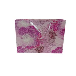 Xl Flower Glitter Gift Bag