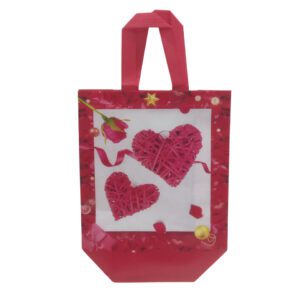 Fancy Heart Design Gift Plastic Bag 23X22