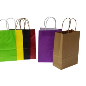 Gift Bag Paper 21X15x8cm (Assorted Colours)