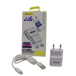 Andowl 3.1A Usb Charger Compatible With Samsung Phone