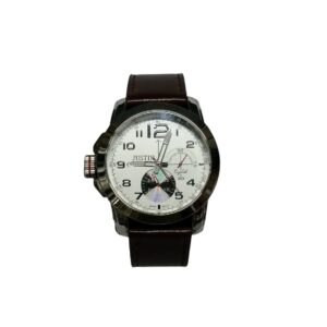 Justin Leather Strap Mens Watch