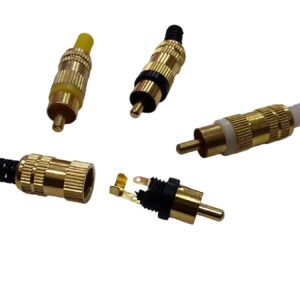Rca Gold Plugs Plst Asst Colours