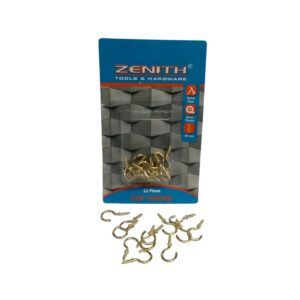Zenith Cup-Hooks Brs-Pl 20Mm 12Pc
